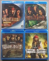 Pirates o fthe Caribbean 1 t/m 4 (Blu-ray)