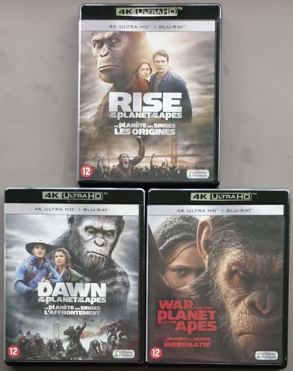 Planet of the Apes Trilogy 4K Ultra HD + Blu-ray