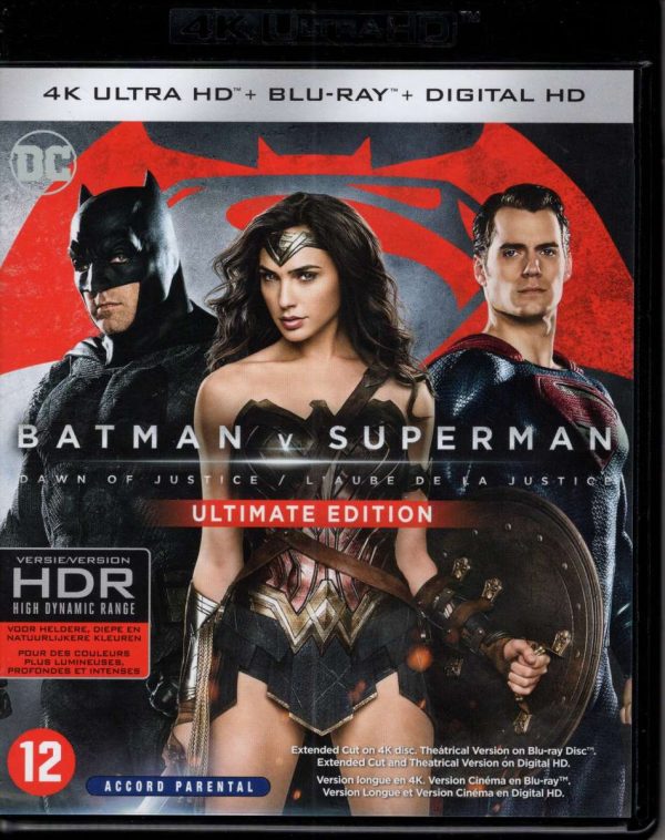 Batman v Superman Dawn of Justice - Ultimate Edition - 4K Ultra HD + Blu-ray