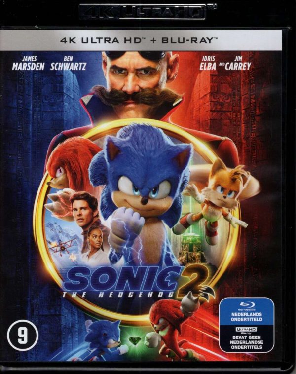 Sonic the Hedgehog 2 - 4K Ultra HD + Blu-ray (4K Geen NL Ondertiteling, Blu-ray Wel)